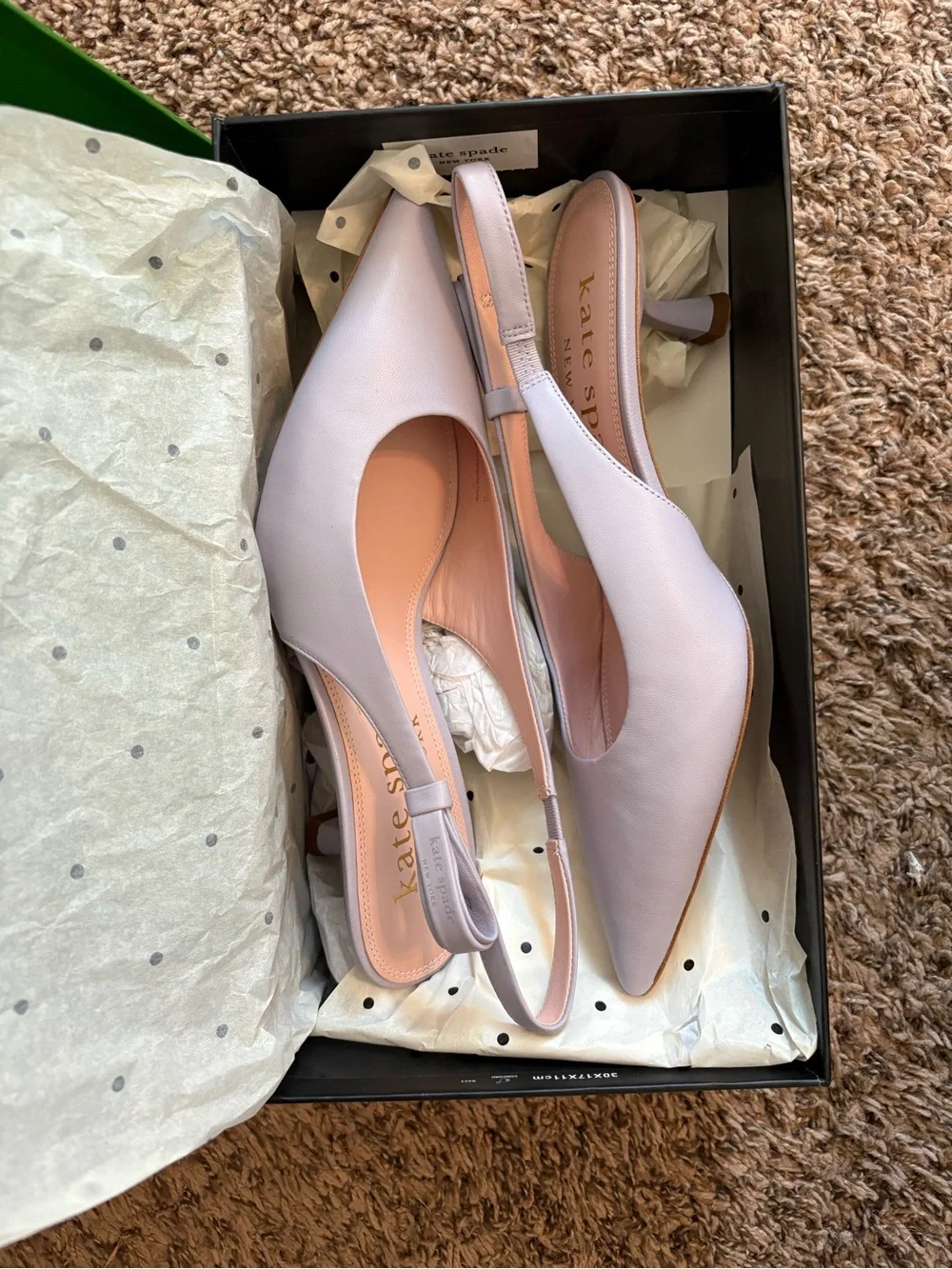 kate spade Pale Lavender Pointed Toe Slingback Pumps
